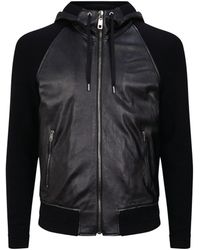 Dolce & Gabbana - Leather Bomber Jacket - Lyst