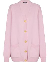 Balmain - Cashmere-Virgin Wool Cardigan - Lyst