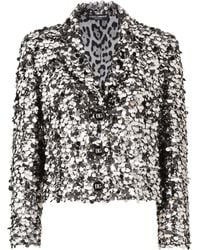 Dolce & Gabbana - Sequinned Embellished Jacket - Lyst