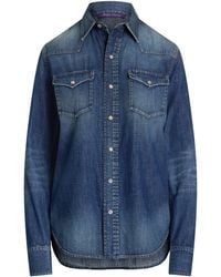 Ralph Lauren - Denim Western Shirt - Lyst
