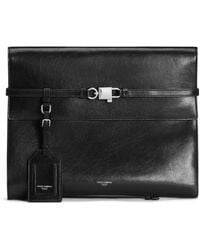 Dolce & Gabbana - Leather Clip-Lock Messenger Bag - Lyst