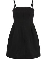 Maje - Linen-Blend Strapless Mini Dress - Lyst