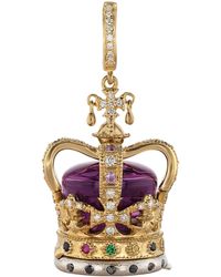 Annoushka - Diamond And Amethyst Coronation Crown Locket Charm - Lyst