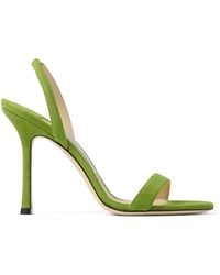 Jimmy Choo - Jenn 100 Suede Heeled Sandals - Lyst