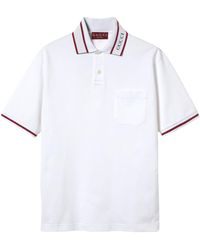 Gucci - Web Stripe Polo Shirt - Lyst