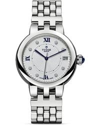 Tudor - Clair De Rose Stainless Steel And Diamond Watch - Lyst