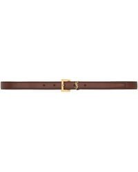 Saint Laurent - Smooth Calfskin Cassandre Belt - Lyst