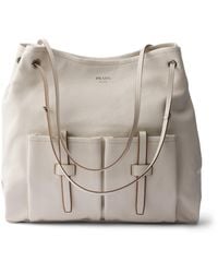 Prada - Large Leather Route Shoulder Bag - Lyst