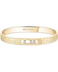 Messika - Move Noa Diamond And Chiselled Bangle - Lyst
