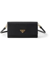 Prada - Mini Saffiano Leather Cross-Body Bag - Lyst