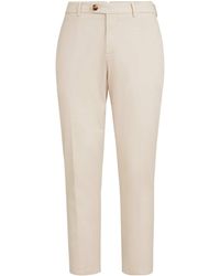 Brunello Cucinelli - Pima Cotton Comfort Gabardine Trousers - Lyst