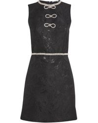 Alice + Olivia - Embellished Ellis Mini Dress - Lyst