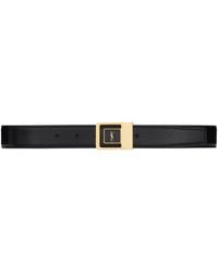 Saint Laurent - Leather Logo Belt - Lyst