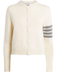 Thom Browne - Wool Hector 4-Bar Cardigan - Lyst