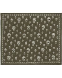 McQueen - Silk Skull Scarf - Lyst