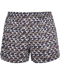 Zimmerli of Switzerland - Cotton Sateen Printed Boxer Shorts - Lyst