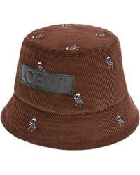 Loewe - X Suna Fujita Guineafowl Bucket Hat - Lyst