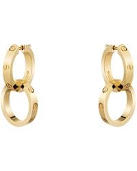 Cartier - Love Double Hoop Earrings - Lyst