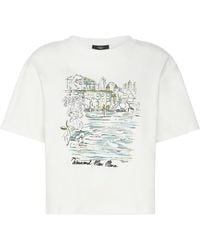 Weekend by Maxmara - Cotton Lake Print T-Shirt - Lyst