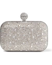 Jimmy Choo - Cloud Crystal Embellished Clutch Bag - Lyst