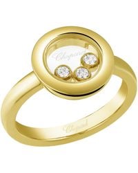 Chopard - And Diamond Happy Diamonds Icons Ring - Lyst