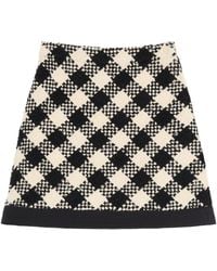 Valentino - Tweed A-Line Mini Skirt - Lyst