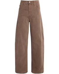 PAIGE - Arellia Skimmer High-Rise Wide-Leg Jeans - Lyst