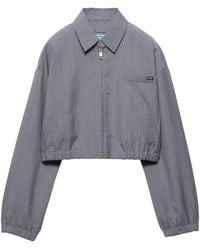 Prada - Wool-Mohair Tailored Jacket - Lyst