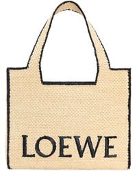 Loewe - X Paula's Ibiza Large Font Tote Bag - Lyst