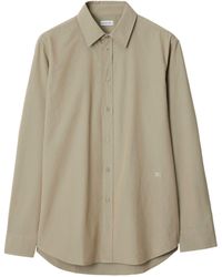 Burberry - Cotton Edk Embroidery Shirt - Lyst