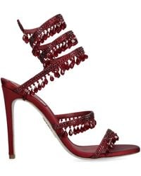 Rene Caovilla - Satin Chandelier Heeled Sandals 105 - Lyst