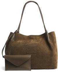 Etro - Medium Suede Libra Shoulder Bag - Lyst