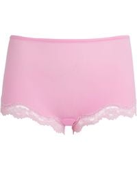 Skims - Lace-Trim Fits Everybody Boyshort Briefs - Lyst