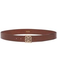 Max Mara - Leather Monogram Belt - Lyst