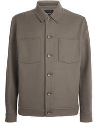 Vince - Wool-Blend Patch Pocket Overshirt - Lyst
