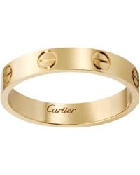Cartier - Yellow Gold Love Wedding Band - Lyst