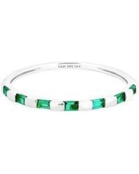Astrid & Miyu - And Emerald Baguette Ring - Lyst