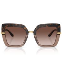 Dolce & Gabbana - Tortoiseshell Square Sunglasses - Lyst
