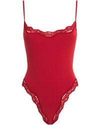 Skims - Fits Everybody Lace-Trim Bodysuit - Lyst