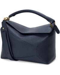 Loewe - Medium Leather Puzzle Edge Top-Handle Bag - Lyst