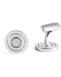 dunhill - Sterling-Mother Of Pearl Gyro Cufflinks - Lyst