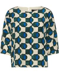 Weekend by Maxmara - Silk Printed Blouse - Lyst