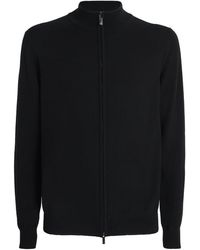 Giorgio Armani - Cashmere Zip-Up Cardigan - Lyst