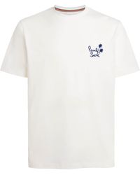 Paul Smith - Cotton Embroidered Logo T-Shirt - Lyst