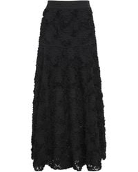 Maje - Tulle Embroidered Maxi Skirt - Lyst
