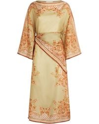 Zimmermann - Silk Aster Tunic Midi Dress - Lyst