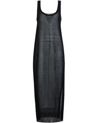 Alaïa - Linen-Silk Midi Slip Dress - Lyst