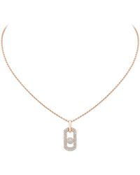 Messika - So Move And Diamond Pendant Necklace - Lyst