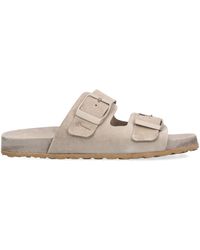 Manebí - Suede Hamptons Sandals - Lyst
