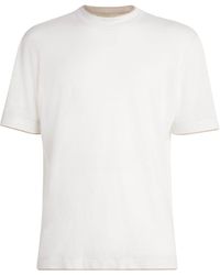 Eleventy - X Harrods Linen Double-Layer T-Shirt - Lyst